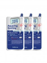 WellDerma Тканевая маска для лица успокаивающая Aquaring Soothing Weekly Smart Mask
