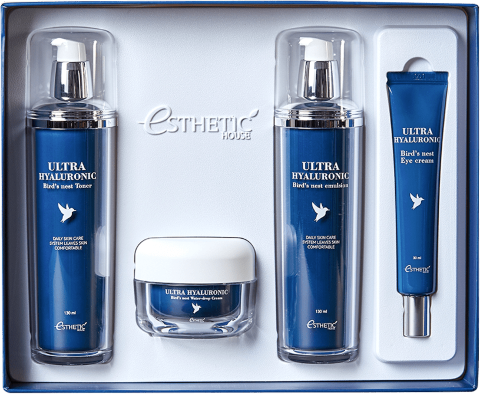 Esthetic House Тонер для лица с гиалуроновой кислотой ласточкино гнездо Ultra Hyaluronic Acid Bird's Nest Toner