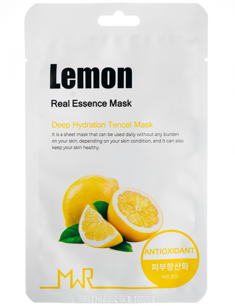 Купить Yu.r MWR Маска тканевая для лица с экстрактом лимона Lemon Sheet ...