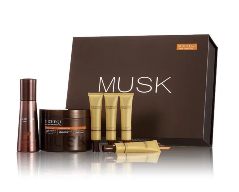MOCHEQI MUSK Лечебный нутри-комплекс «Ботокс» из 6-ти предметов для волос (восстанавливающая маска, сыворотка с кератином 4 шт., сыворотка-спрей)