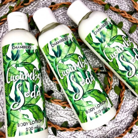 Молочко для тела Chambery с ароматом огуречного лимонада Cucucmber Soda, 200 мл.