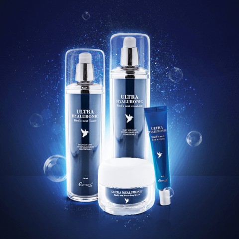 Esthetic House Крем для лица с гиалуроновой кислотой и ласточкиным гнездом Ultra Hyaluronic Acid Bird's Nest Water-Drop Cream