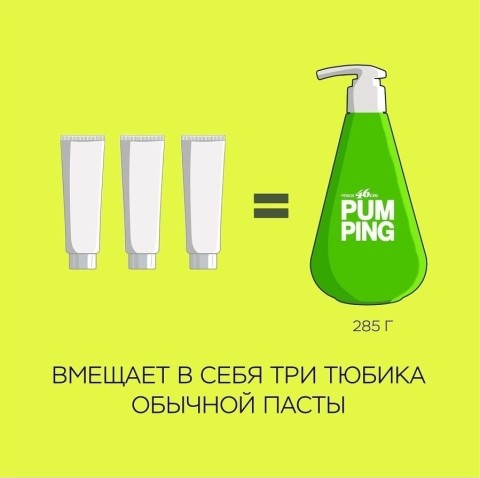 Perioe Зубная паста освежающая Breath Care Pumping Toothpaste, 285 гр.
