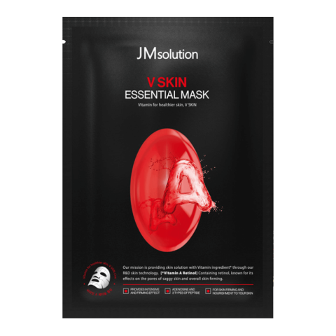 JMSolution Тканевая маска омолаживающая с ретинолом (витамин А) V SKIN ESSENTIAL MASK VITAMIN A, 1 шт.