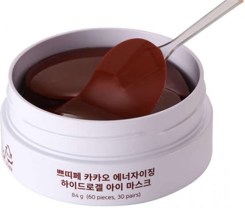 Petitfee Гидрогелевые патчи для глаз с какао Cacao Energizing Hydrogel Eye Mask