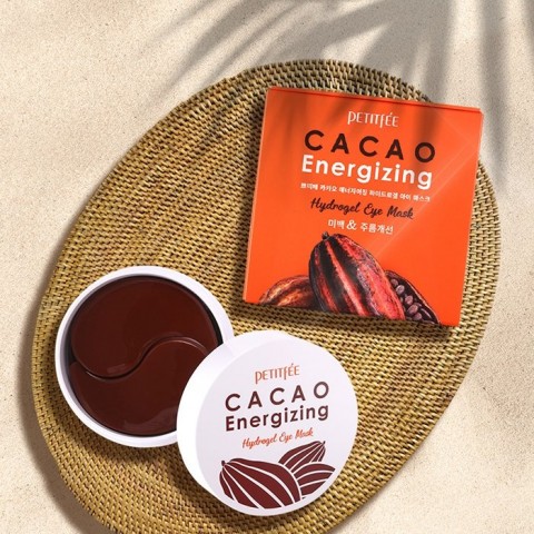 Petitfee Гидрогелевые патчи для глаз с какао Cacao Energizing Hydrogel Eye Mask