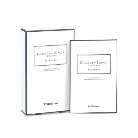WellDerma Увлажняющая тканевая маска для лица с коллагеном Collagen Impact Essential Mask Sapphire
