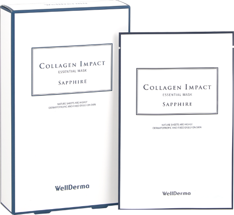 WellDerma Увлажняющая тканевая маска для лица с коллагеном Collagen Impact Essential Mask Sapphire
