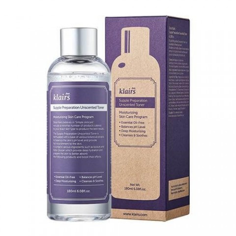 Dear, Klairs  Балансирующий тоник Supple Preparation Unscented Toner, 180 мл