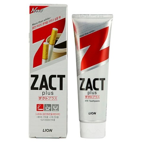 LION Зубная паста Zact plus отбеливающая, 150 гр.