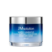 JMsolution Увлажняющая маска для лица с гиалуроновой кислотой Water Luminous Sos Ampoule Hyaluronic Wash Off Mask Black