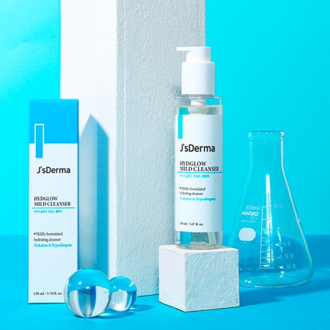 JsDerma Мягкий очищающий гель для умывания с гиалуроновой кислотой Hydglow Mild Cleanser, 150 мл