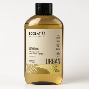 ECOLATIER URBAN Шампунь для волос питательный для сухих волос авокадо & мальва, 600 мл