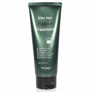 Восстанавливающий лечебный бальзам для волос Trimay Silky Hair Repair Treatment, 200 мл.