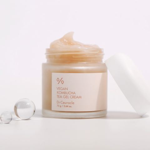 Веганский гель-крем Dr. Ceuracle с чаем комбуча Vegan Kombucha Tea Gel Cream, 75 мл