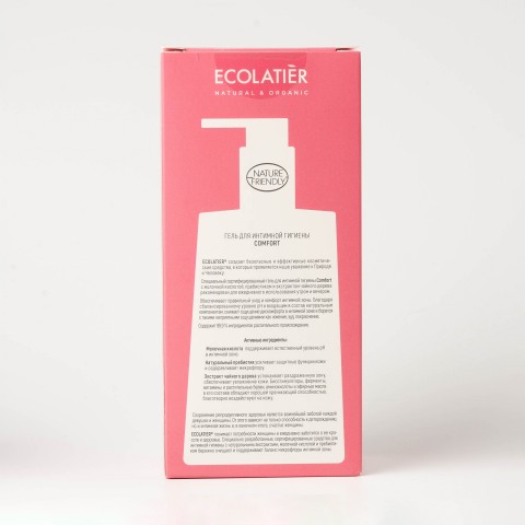 ECOLATIER Гель для интимной гигиены Comfort с молочной кислотой и пробиотиком, 250 мл