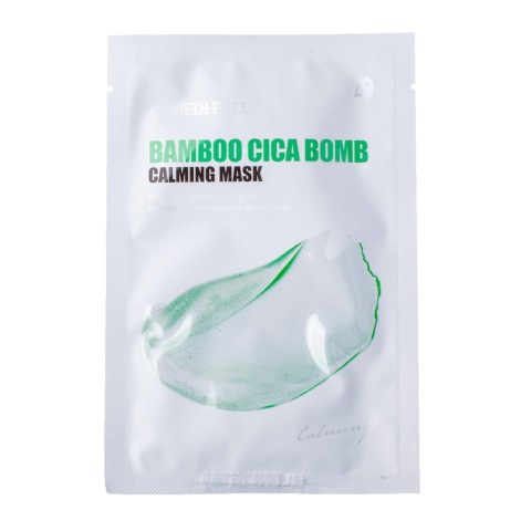 MEDI-PEEL Успокаивающая тканевая маска с центеллой и бамбуком Bamboo Cica Bomb Calming Mask, 1 шт.