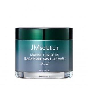 JMsolution Увлажняющая маска для лица с черным жемчугом Marine Luminous Black Pearl Wash Off Mask, 80 мл