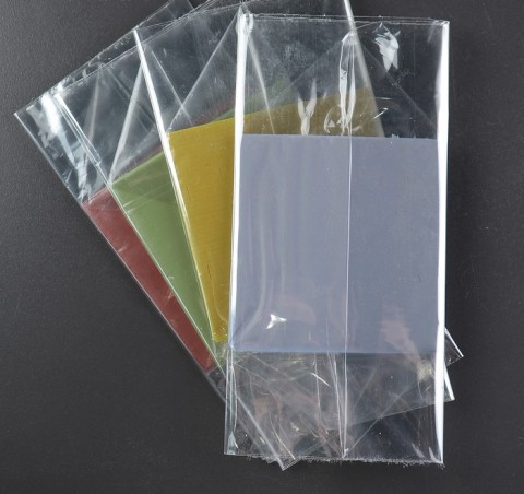 Подарочный пакет прозрачный с жёстким дном №1, цвет в ассортименте, 14*14*45 см