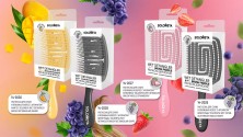 SOLOMEYA Расческа для сухих и влажных волос АРОМАТ ВИНОГРАДА прямоугольная Solomeya Wet Detangler Brush Rectangular Grape, 1 шт.