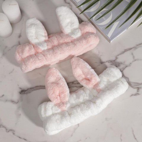 Повязка-ушки на голову "Зайка", цвет МИКС, 1 шт.