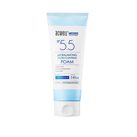 Acwell Очищающая пенка для умывания Ph Balancing Micro Cleansing Foam, 140 мл