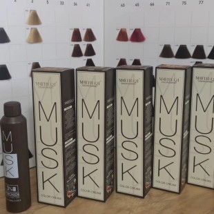 MOCHEQI MUSK Краситель ПЕРМАНЕНТ D-100 MOCHEQI COLOR Cream 4/0, 100 гр
