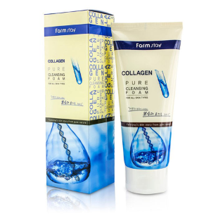 FarmStay Очищающая пенка для лица с коллагеном Collagen Pure Cleansing Foam 