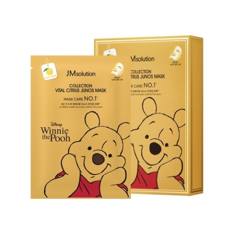 JMSolution Маска тканевая для лица с юдзу Disney collection vital citrus junos mask, 1 шт.