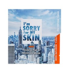 I`m Sorry For My Skin НАБОР Маска и пилинг пад для лица УВЛАЖНЯЮЩАЯ Peeling Pad & Moisture Mask, 1 уп.