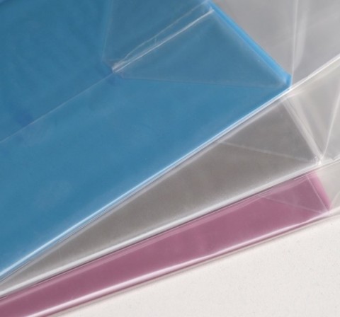 Подарочный пакет прозрачный с жёстким дном №2, цвет в ассортименте, 11*17*55 см