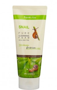 FarmStay Очищающая пенка для лица с муцином улитки Snail Pure Cleansing Foam
