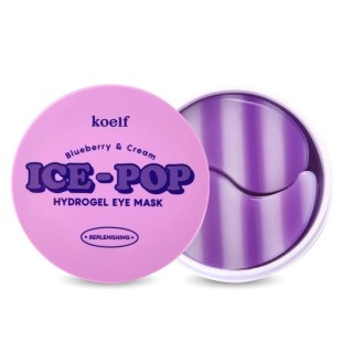 KOELF Гидрогелевые патчи для глаз с экстрактом черники Ice-Pop Blueberry&Cream Hydrogel Eye Mask, 60 шт