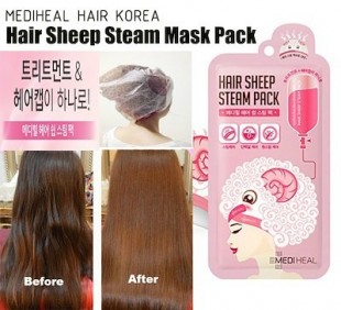 Паровая маска для поврежденных волос Mediheal Hair Sheep Steam Pack