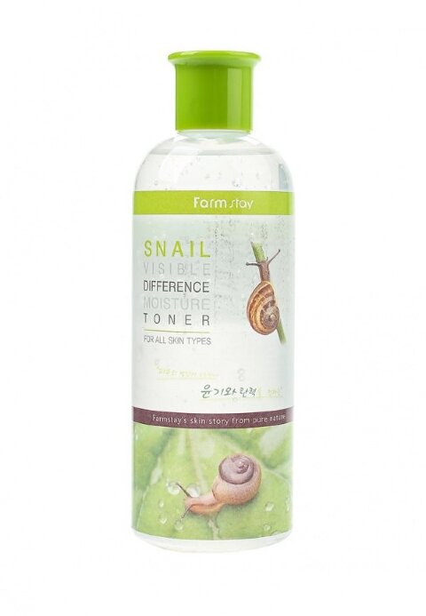 FarmStay Освежающий тонер с муцином улитки Snail Visible Difference Moisture Toner