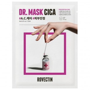 ROVECTIN Успокаивающая тканевая маска для лица Skin Essentials Dr. Mask Cica