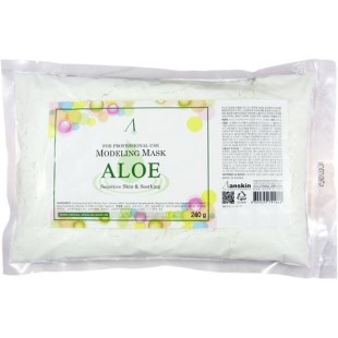 Альгинатная маска для лица Anskin с алоэ вера Aloe Modeling Mask, 240 гр.