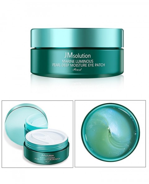 JMsolution Гидрогелевые патчи для глаз с жемчугом и морскими водорослями Marine Luminous Pearl Deep