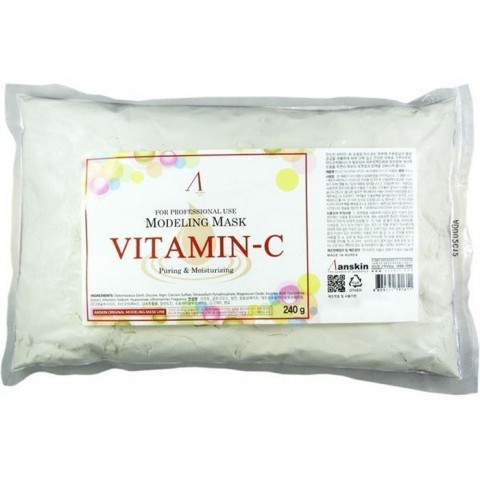 Альгинатная маска для лица Anskin с витамином С Vitamin-C Modeling Mask, 240 гр.