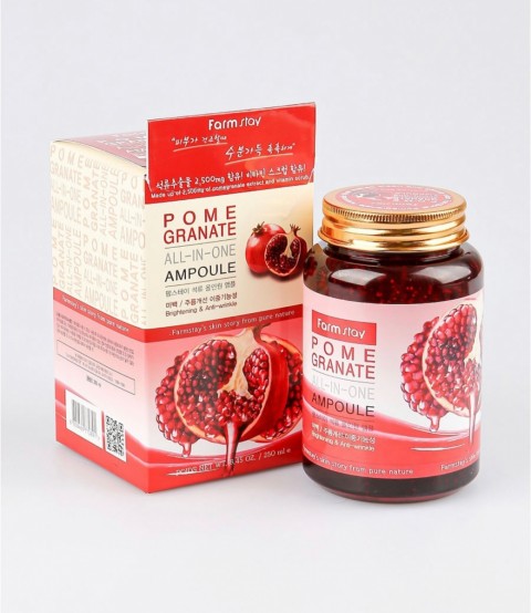 FARMSTAY Ампульная многофункциональная сыворотка для лица с экстрактом граната FarmStay Pomegranate All-In One Ampoule, 250 мл