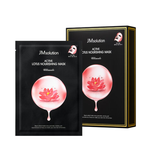 JMsolution Питательная тканевая маска для лица с лотосом Active Lotus Nourishing Mask Ultimate