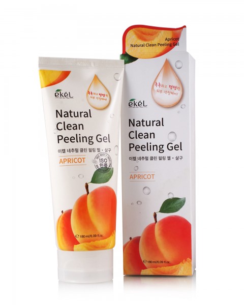 Ekel Пилинг скатка для лица с абрикосом Apricot Natural Clean Peeling Gel, 180 мл