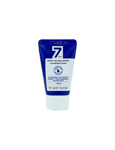 May Island Пенка для умывания с гиалуроновой кислотой 7 Days Secret 4D Hyaluronic Cleansing Foam