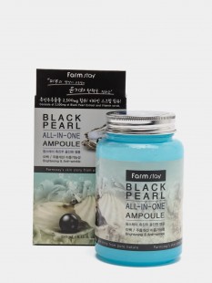 FARMSTAY Ампульная многофункциональная сыворотка для лица с экстрактом жемчуга Black Pearl All-In One Ampoule, 250 мл