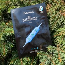 JMsolution Тканевая маска для лица с кактусом и водорослями Hyal Cactus + Resurrection Plant + Seaweed Mask