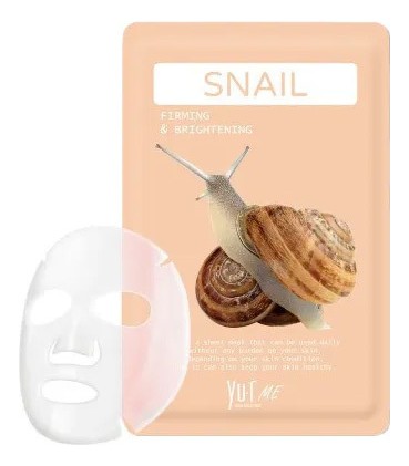 YU.R ME Тканевая маска для лица с фильтратом улиточного муцина Snail Sheet Mask