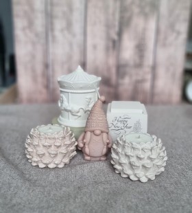 BE HAPPY Ароматическая соевая свеча ручной работы «Шишка»