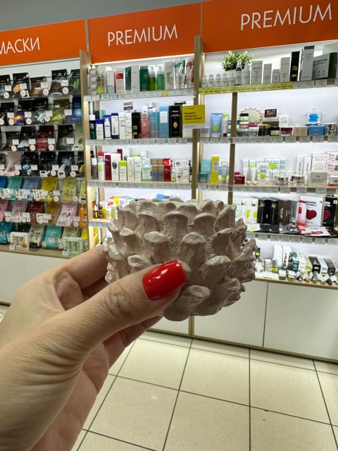 BE HAPPY Ароматическая соевая свеча ручной работы «Шишка»