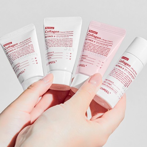 MEDI-PEEL Набор миниатюр с ретинолом и коллагеном Retinol Collagen Lifting Trial Kit, 20 мл + 15 мл +20 + 15 гр