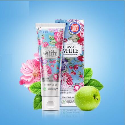 Mukunghwa Отбеливающая зубная паста с мятой и ягодами Scarlet Beauty Clinic Classic White